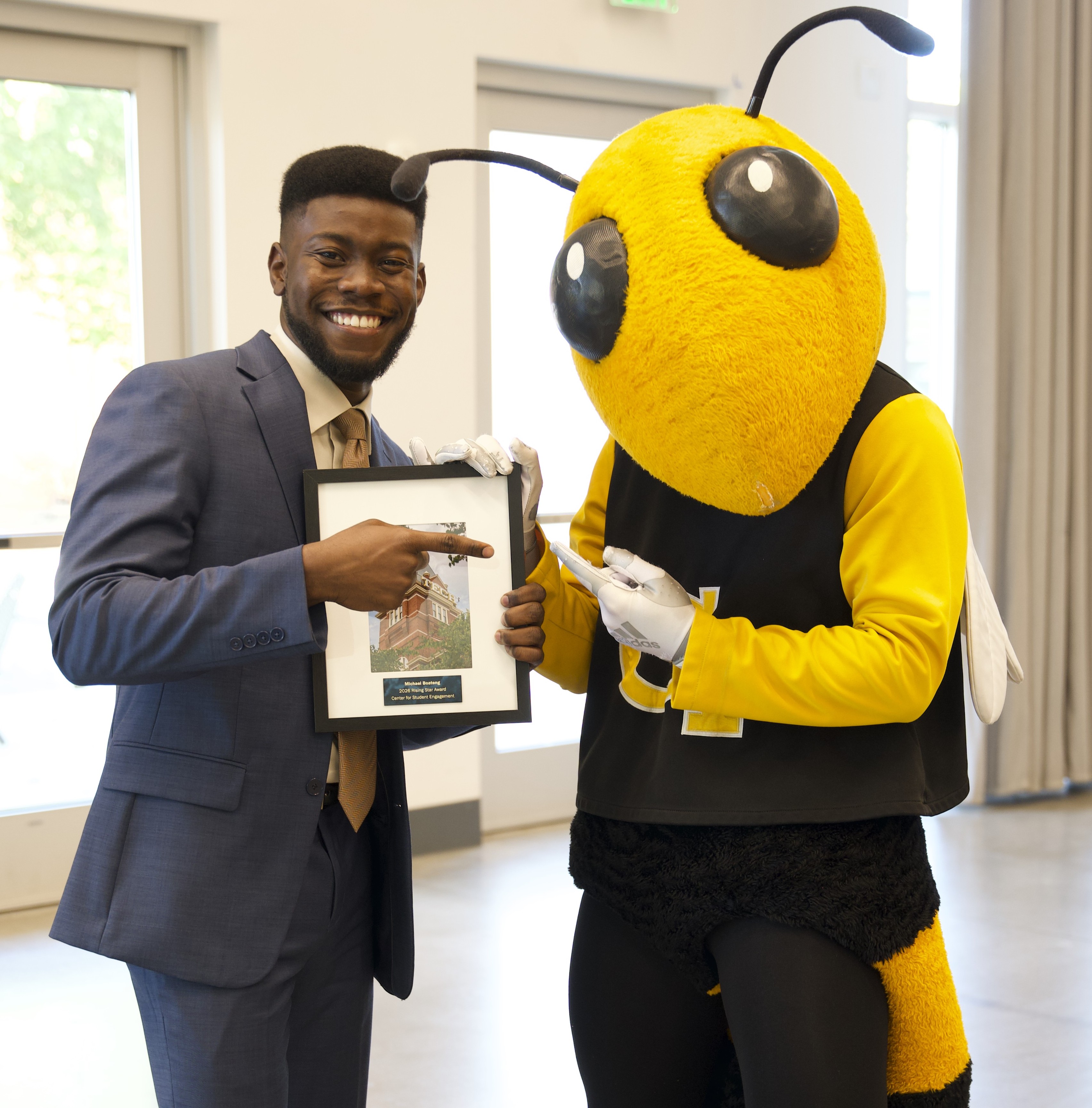 Buzz Mascot at Awards